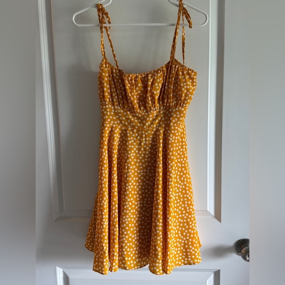 Yellow Polka Dot Showpo Summer Dress - Picture 4 of 10